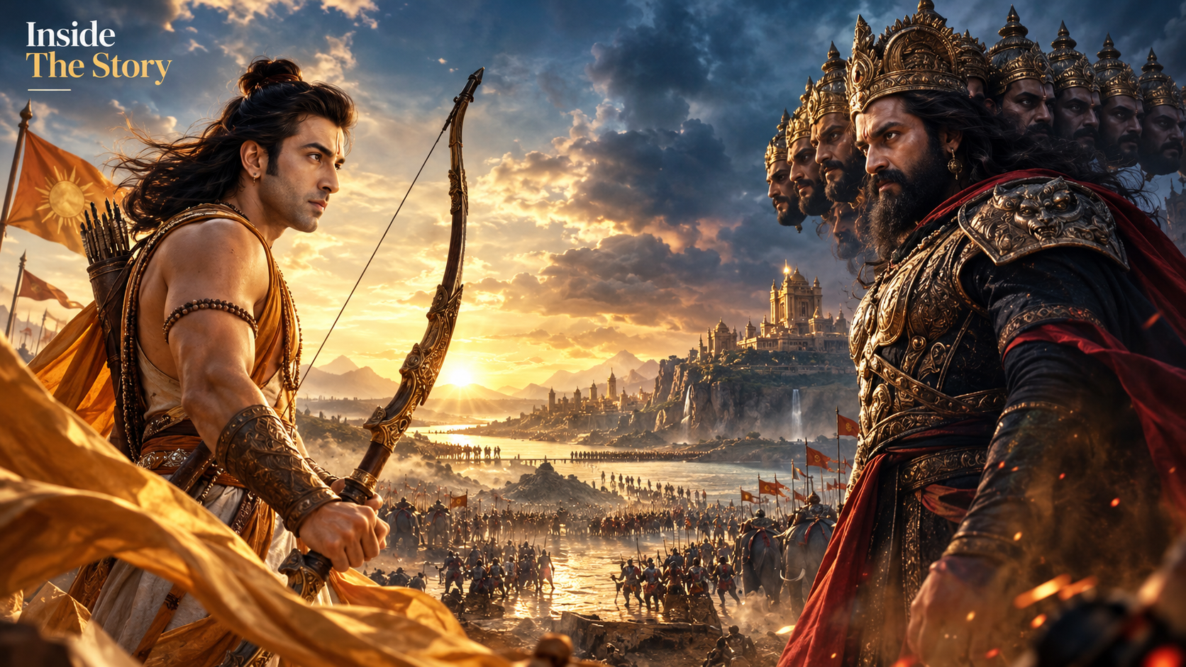 ranbir and yash ramayan part 1 poster